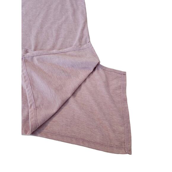 Women Sz 14/16 Pink Soft Lagenlook Asymmetrical Crew Neck Tee Shirt Lane Bryant - Picture 6 of 9